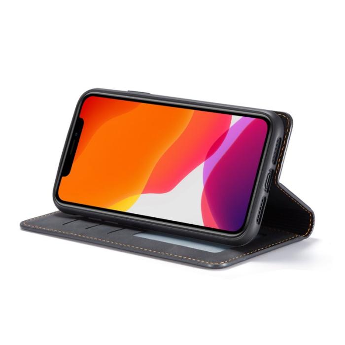 FORWENW - FORWENW Fantasy Series iPhone 11 Plånboksfodral Konstläder - Svart