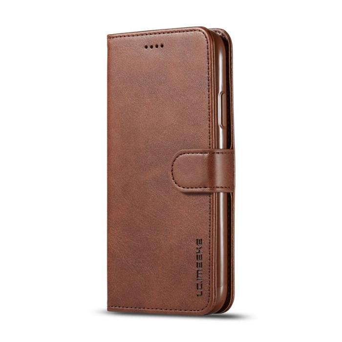 LC.imeeke - LC.imeeke iPhone 11 Plånboksfodral i Konstläder - Brun