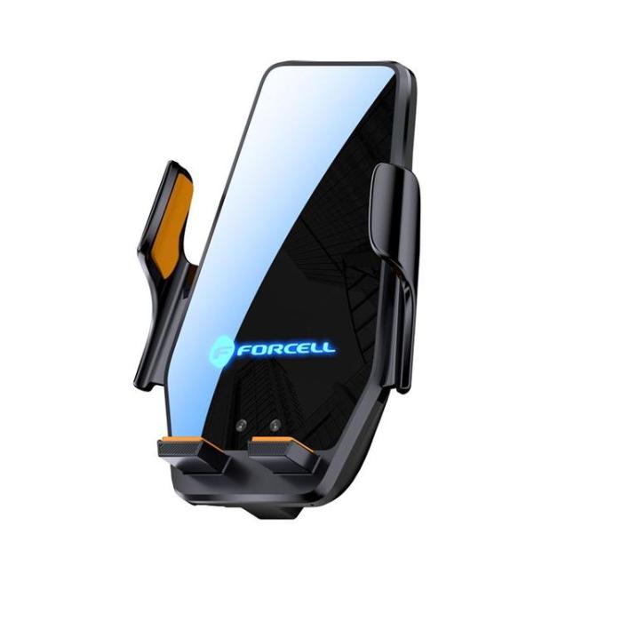 Forcell - Forcell Bilhållare till Luftventil med 15W Trådlös Laddning HS6 - Svart