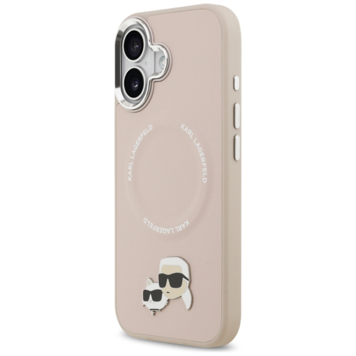 KARL LAGERFELD - Karl Lagerfeld iPhone 17 Mobilskal MagSafe Karl Och Choupette Pins