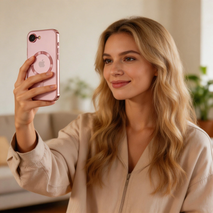 Tech-Protect - Tech-Protect Mobilskal För iPhone 16e/17e Magsafe Magflex - Rosa Guld