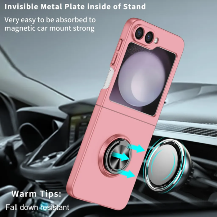 Taltech - Galaxy Z Flip 6 5G Mobilskal Ringhållare - Rosa
