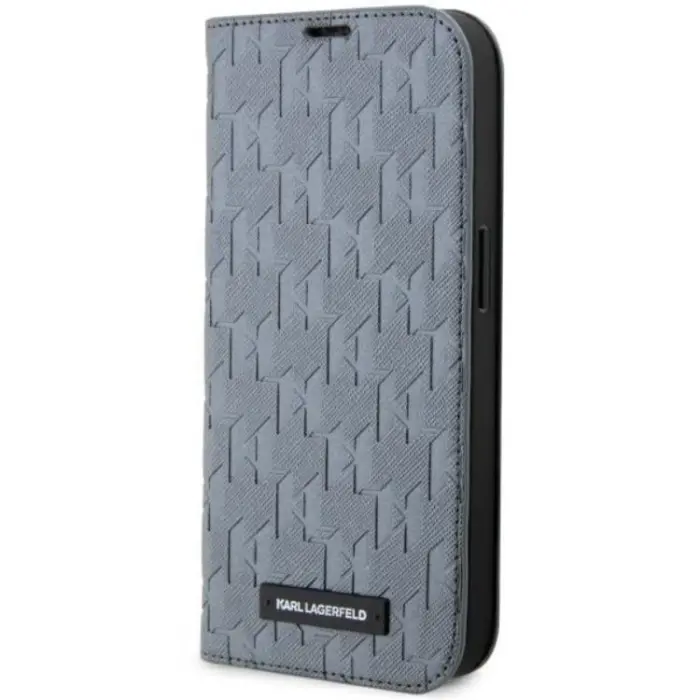 KARL LAGERFELD - KarlLagerfeld iPhone 14 Pro Max Plånboksfodral Monogram Silver
