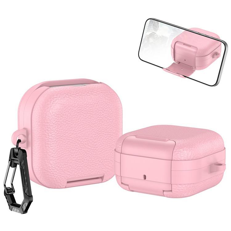 Fodral för Samsung Galaxy Buds 4/Buds 4 Pro Litchi Texture - Rosa | 2353 | AlltMobil