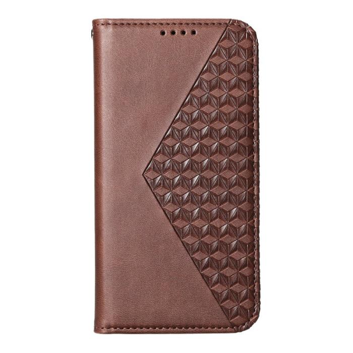 OEM - Samsung Galaxy S26 Fodral Konstläder Plånboksfodral - Brun