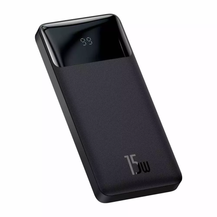 BASEUS - Baseus Bipow Digital Display Powerbank 10000mAh 15W - Svart