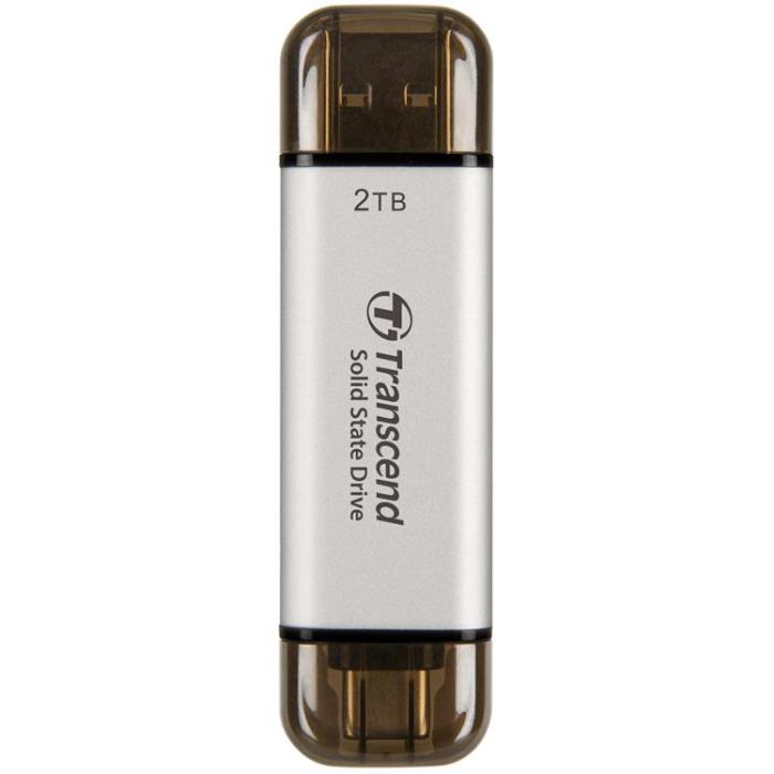 Transcend - Transcend Portabel SSD USB-C 2TB - Silver