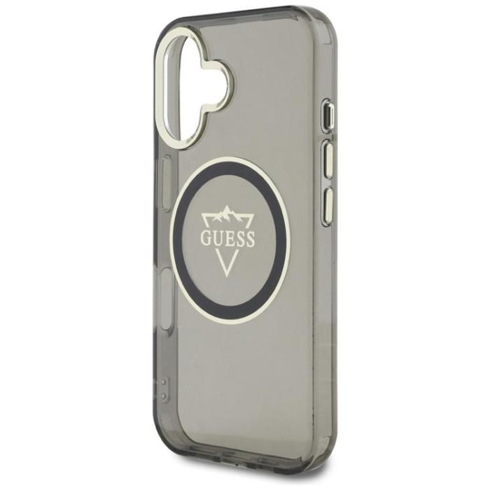 Guess - Guess iPhone 16 Mobilskal MagSafe IML Mountain Logo - Svart
