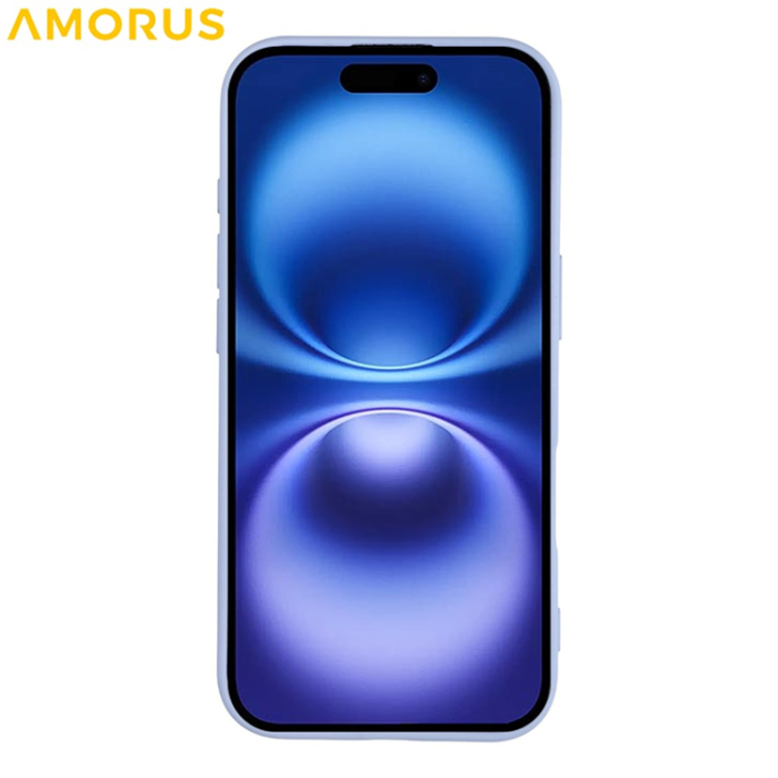 Amorus - AMORUS iPhone 17 Mobilskal Precise Cutouts TPU Fiber - Lila