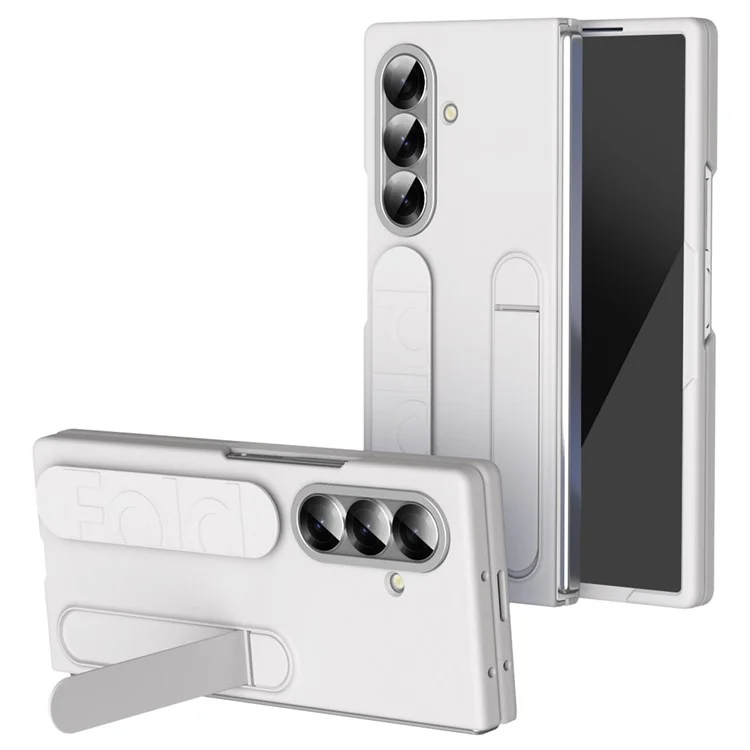 Galaxy Z Fold7 5G Mobilskal Kickstand Armband PC Silicone - Vit | 2353 | AlltMobil