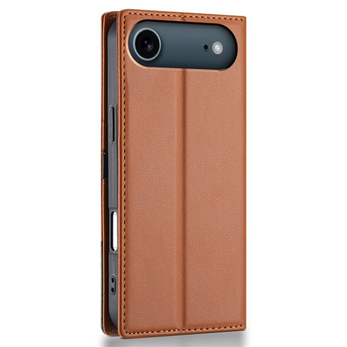 N.BEKUS - N.BEKUS iPhone 17 Air Plånboksfodral RFID Blocking P3 - Brun