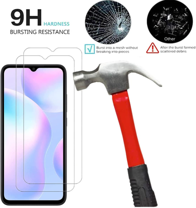 OEM - [2-PACK] Xiaomi Redmi 9A/9AT Härdat Glas Skärmskydd - Clear