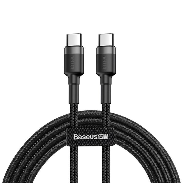Baseus PD USB-C till USB-C kabel 60W 1M - Svart/Grå | 3541 | AlltMobil