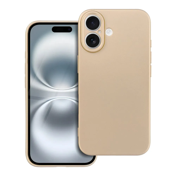 iPhone 16 Plus Mobilskal Metallic - Guld | 2353 | AlltMobil