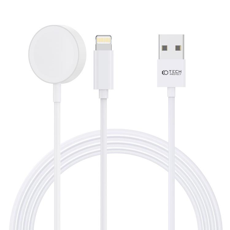 Tech-Protect Magnetic Laddare med Lightning Kabel - Vit | 505295 | AlltMobil