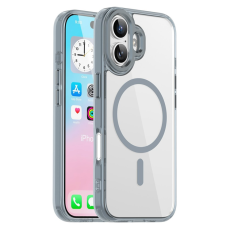 A-One Brand - iPhone 17 Mobilskal MagSafe TPU+PC Transparent - Titangrå