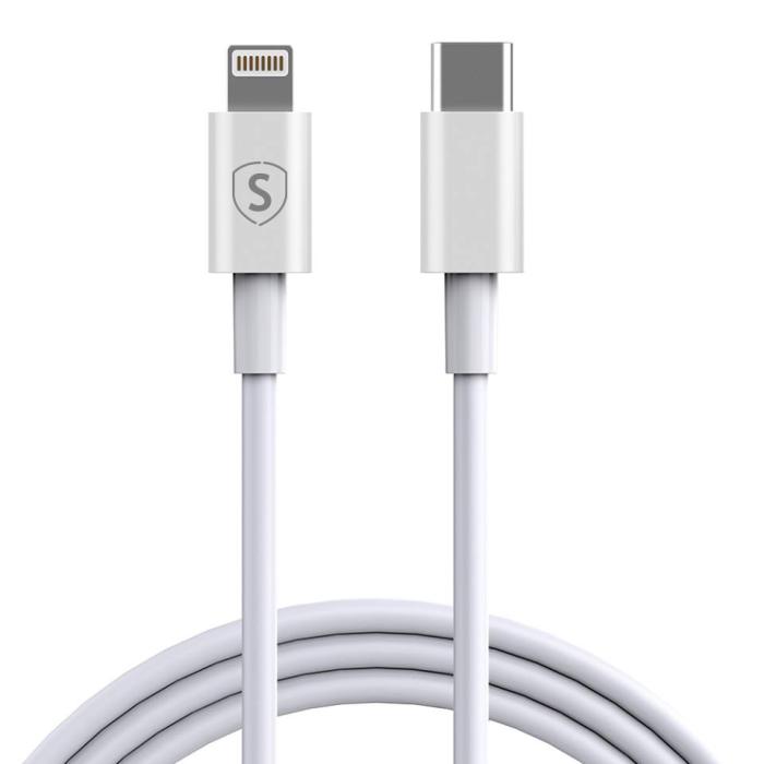 SiGN - SiGN USB-C till Lightning kabel 20W, 2m - Vit
