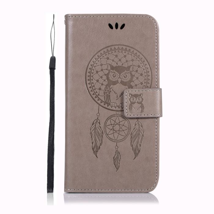 UTGATT4 - Dream Catcher Plånboksfodral till Samsung Galaxy A70 - Grå