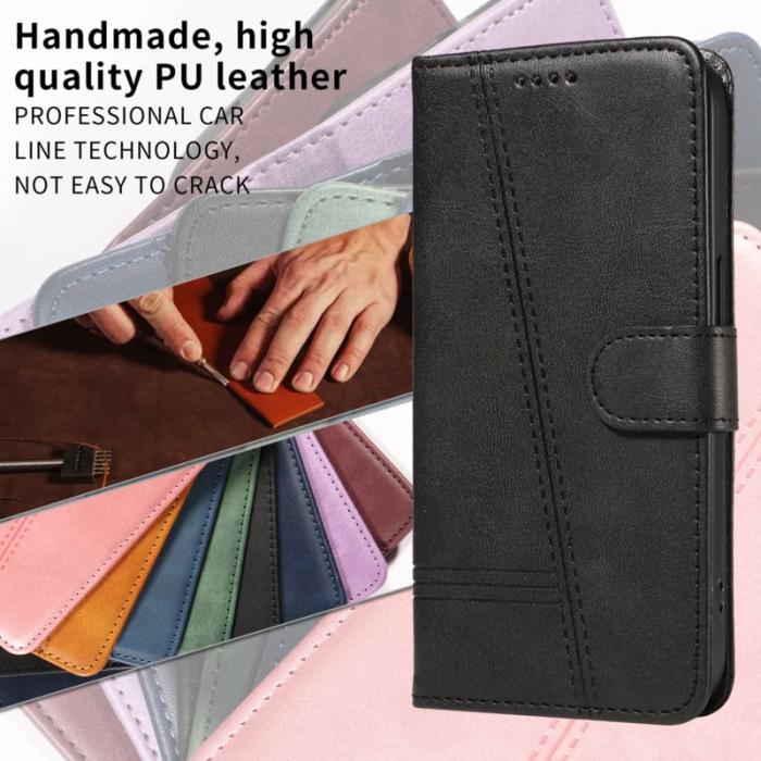 OEM - T-Shape Samsung Galaxy S26 Plus Plånboksfodral Konstläder Ställ - Svart