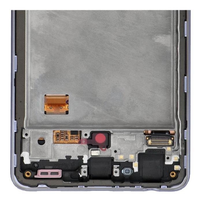 OEM - SAMSUNG A72 Skärm med LCD-display A725F ServicePack - Lila