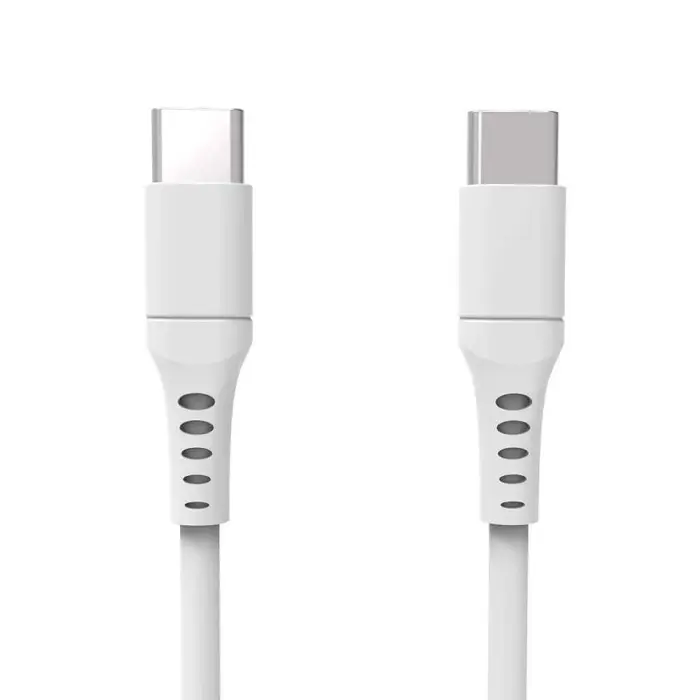 GEAR USB-C kabel 2.0 3m vit rund Google Pixel 10 lång räckvidd elegant