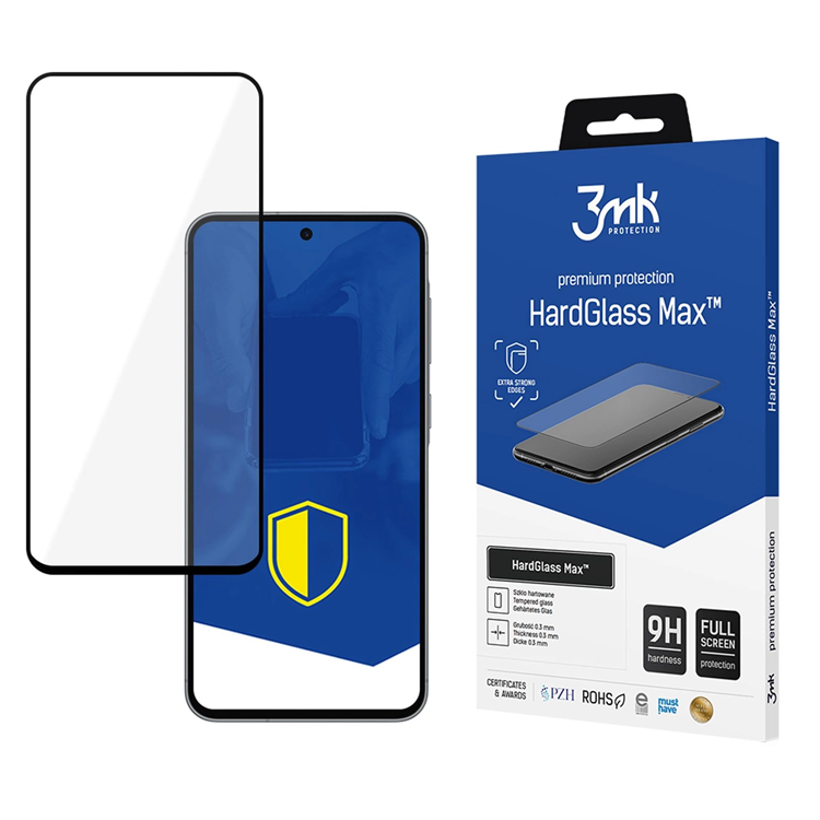 3MK Galaxy A36/A56 Härdat Glas Skärmskydd Max - Svart | 5468 | AlltMobil