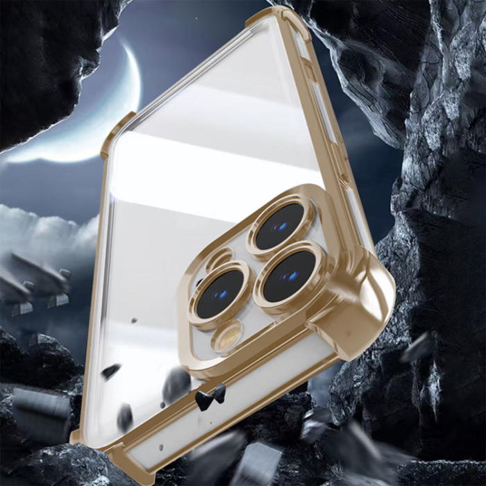 OEM - Galaxy A55 5G Mobilskal Anti Shock Chrome - Guld