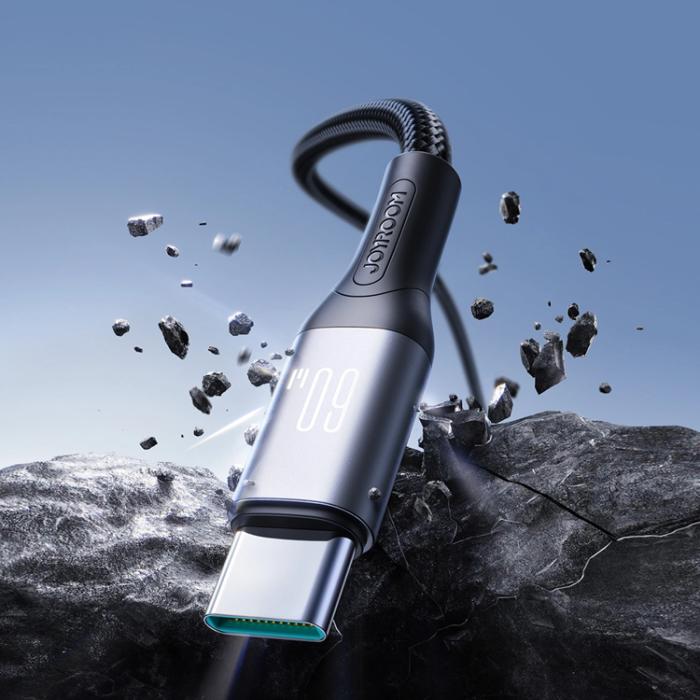 Joyroom - Joyroom USB-C - USB-C kabel 60W 2m S-A28 - Svart