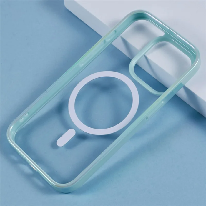 KIGC - KIGC iPhone 15 Pro Mobilskal Magsafe Dazzling Color - Grön