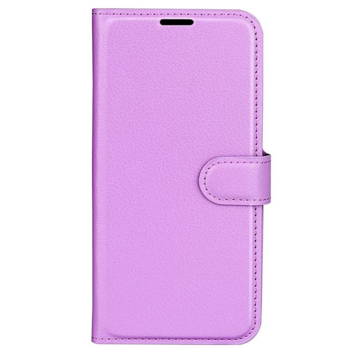 OEM - Litchi Flip iPhone 14 Plånboksfodral - Lila