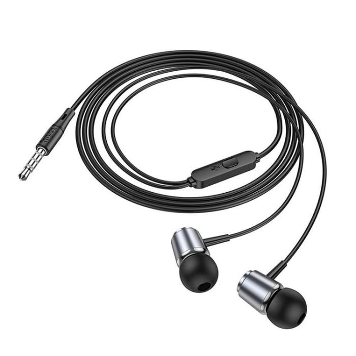 Hoco - Hoco In-Ear Trådbundna Hörlurar Jack 3.5 mm M108 - Grå