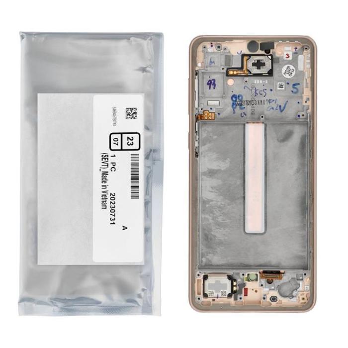 SpareParts - Galaxy A33 5G Skärm med LCD-display Service Pack - Guld