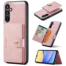OEM - JEEHOOD Samsung Galaxy A15 4G/5G Mobilskal KonstL&auml;der - Rosa