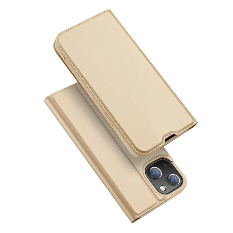 Dux Ducis iPhone 14 Plånboksfodral Skin Pro Series Folio Flip (Guld) | 2353 | AlltMobil