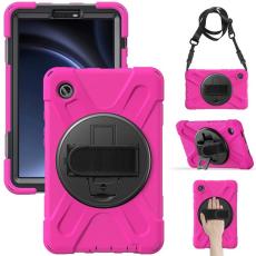 A-One Brand - Galaxy Tab A9 Skal Kickstand Handrem Med Axelrem - Ros
