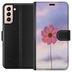 iSecrets - Plånboksfodral till Samsung Galaxy S21 med Rosa blomma