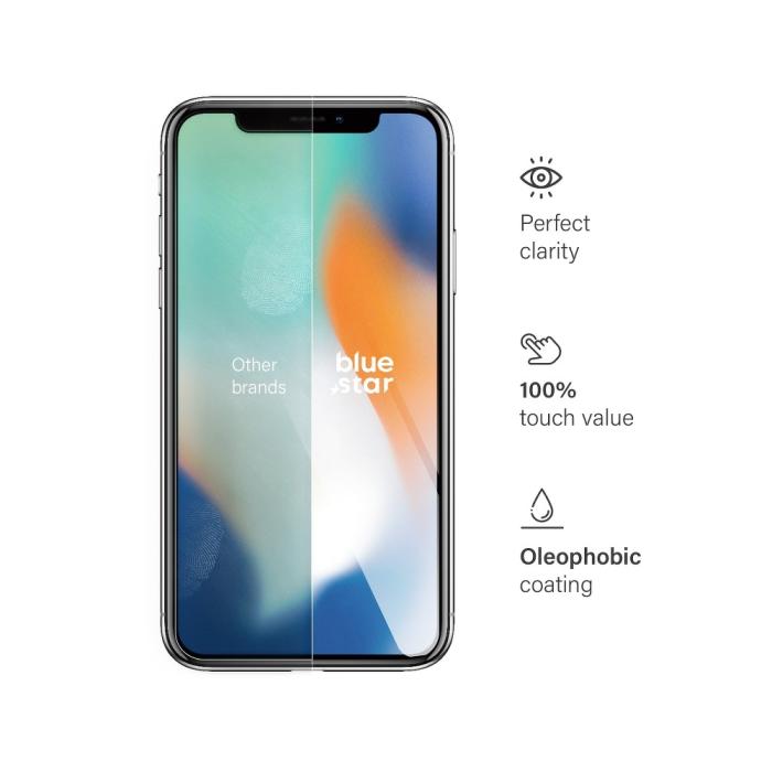 Blue Star - Blue Star Härdat Glas Skärmskydd till Apple iPhone X/Xs/11 Pro