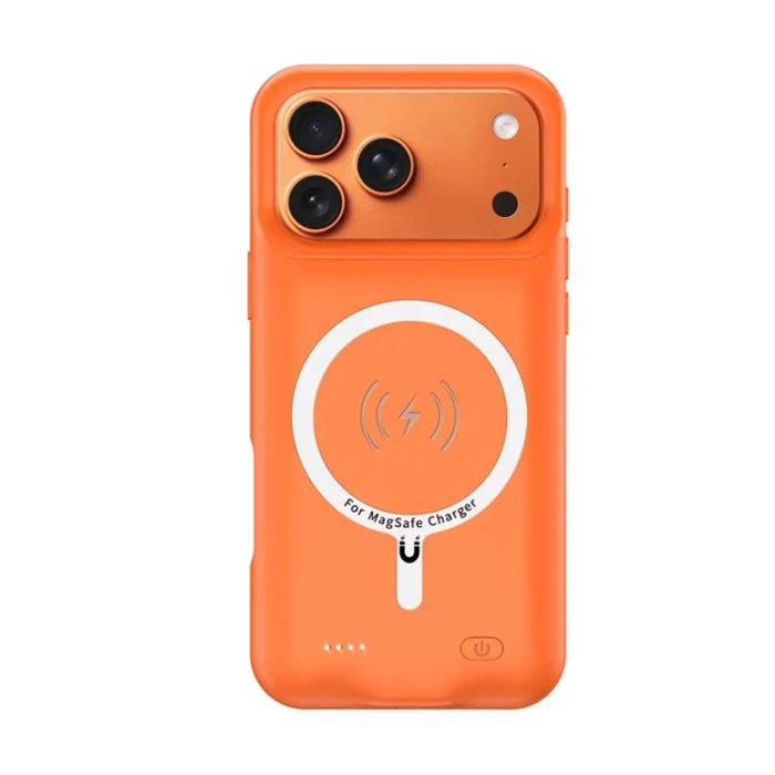 A-One Brand - iPhone 17 Pro Batteriskal Magsafe 6000mAh A29S - Orange