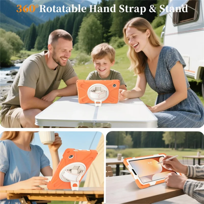 A-One Brand - Galaxy Tab A11 Mobilskal Kickstand Silikon Axelrem