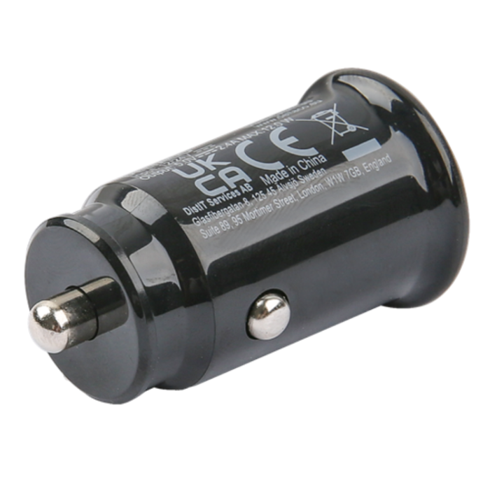 UTGATT1 - Deltaco USB Billaddare 12 W Till Lightning Kabel 1m - Svart