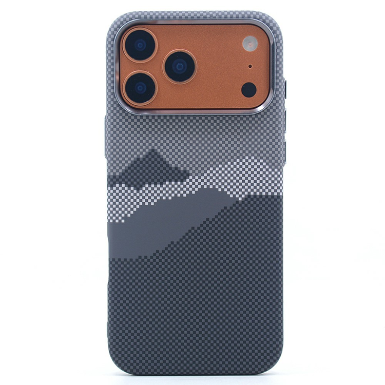 iPhone 17 Pro Max Mobilskal MagSafe Carbon Fiber - Svart Berg | 2353 | AlltMobil