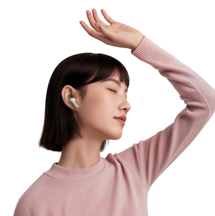 QCY - QCY Trådlös Hörlurar In-Ear med ENC SBC IPX4 - Vit