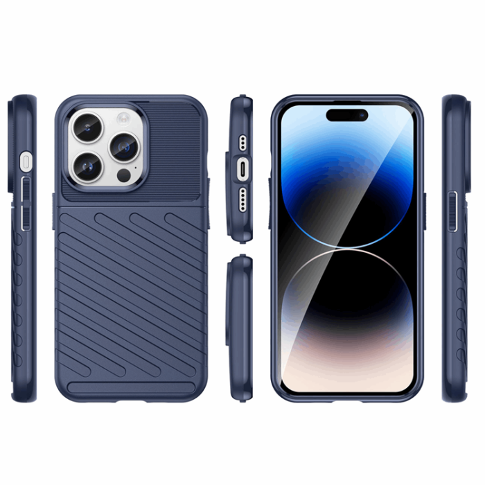 OEM - iPhone 15 Pro Max Mobilskal Thunder Armored - Blå