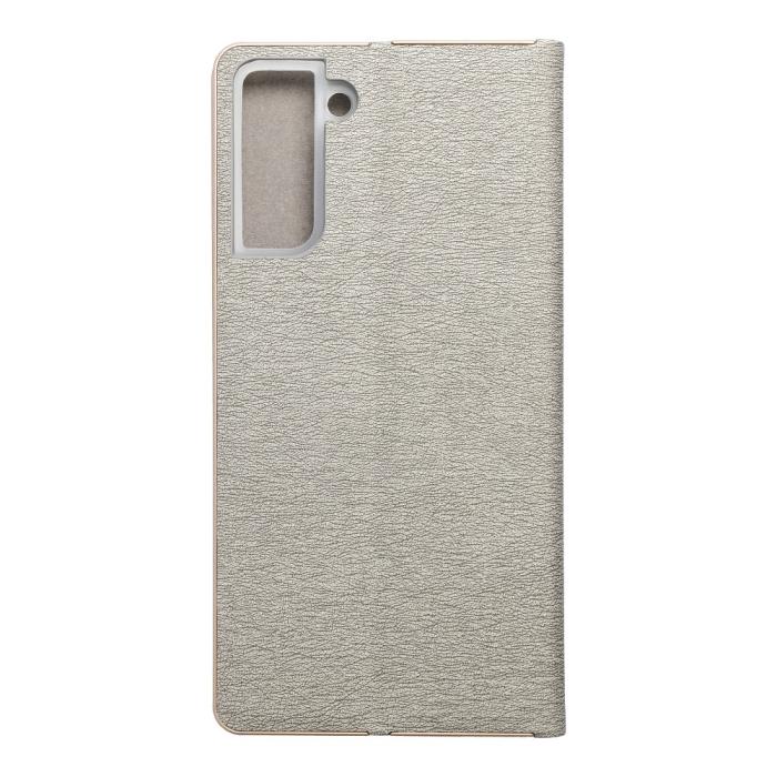 UTGATT1 - Forcell LUNA Guld fodral till Samsung Galaxy S21 Plus silver