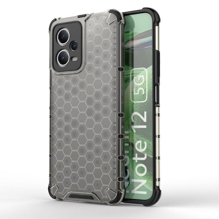 OEM - Redmi Note 12/Poco X5 5g Mobilskal Honeycomb - Svart
