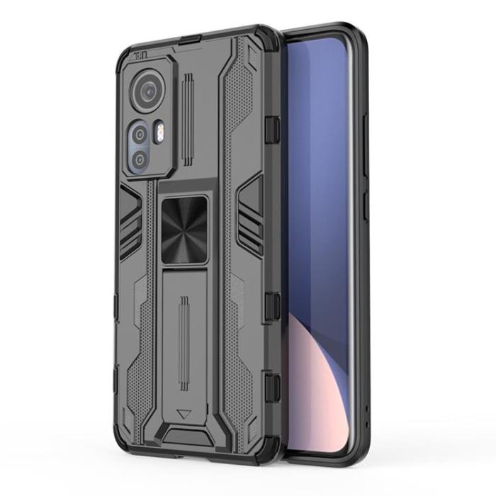 OEM - Kickstand Shockproof Skal Xiaomi 12 Pro - Svart