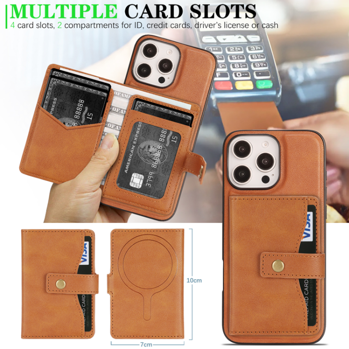 A-One Brand - iPhone 16 Pro Mobilskal MagSafe Detachable Korthållare