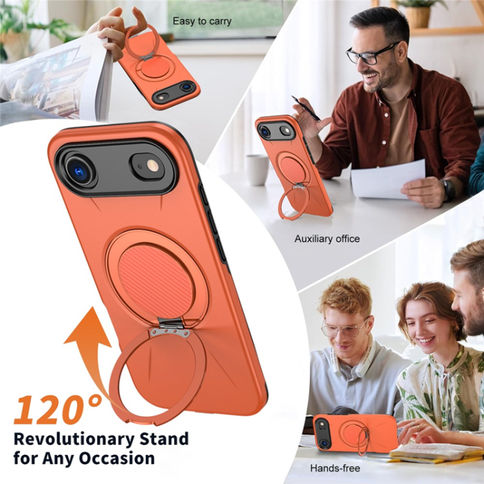 A-One Brand - iPhone Air Mobilskal MagSafe Rotating Kickstand - Orange