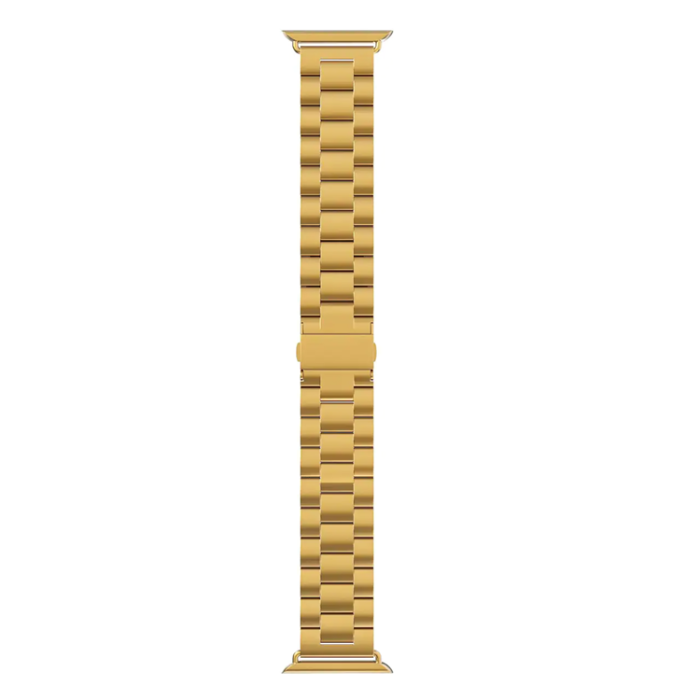 A-One Brand - Apple Watch 2/3/4/5/6/7/SE (38/40/41mm) Armband Metall - Guld