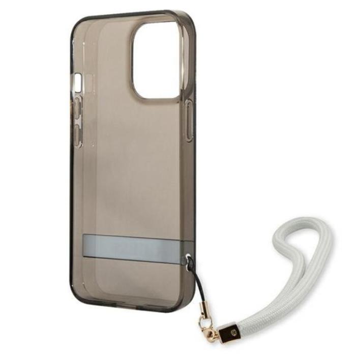 Guess - Guess iPhone 13 Pro Skal Translucent Stap - Svart